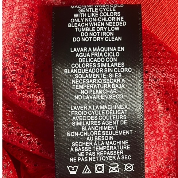 Members Only South Park Mens Red Windbreaker Jacket MN019417 L New - Picture 8 of 8